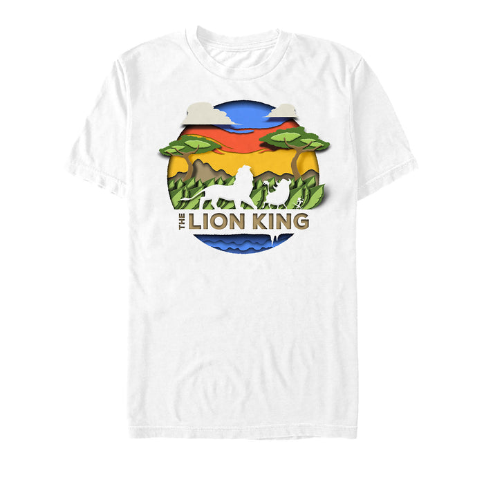 fifth sun Men's Lion King Clear Savannah Title T-Shirt