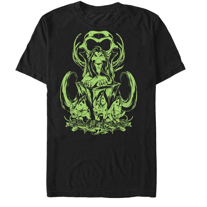 fifth sun Men's Lion King Evil King Scar & Cronies T-Shirt