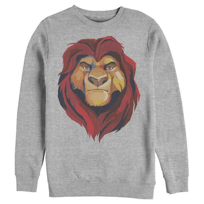 fifth sun Men's Lion King Geometric Mufasa Portrait Sweatshirt