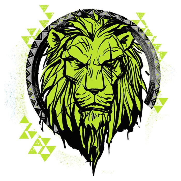 Fifth Sun Men's Lion King Geometric Scar Emblem Baseball Tee