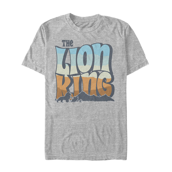 fifth sun Men's Lion King Groovy Silhouette Logo T-Shirt
