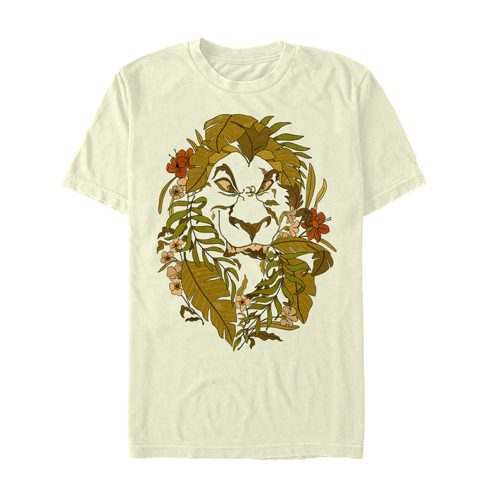 fifth sun Men's Lion King Leaf Scar Pattern T-Shirt