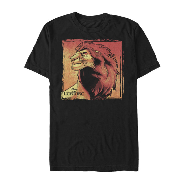 fifth sun Men's Lion King Majestic Simba Frame T-Shirt