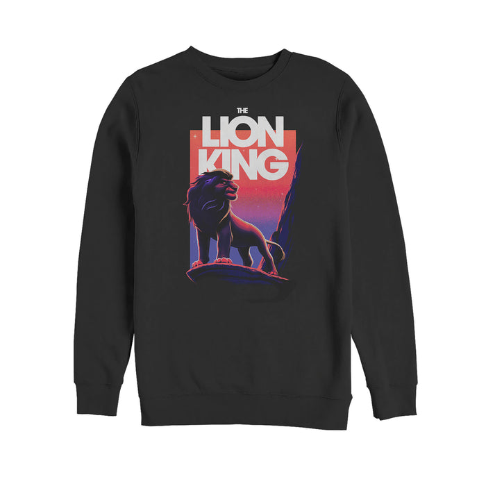 fifth sun Men's Lion King Majestic Simba Pose Sweatshirt