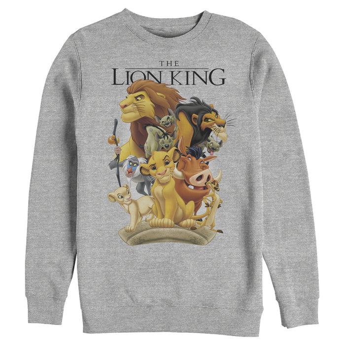 fifth sun Men's Lion King Pride Land Characters Sweatshirt