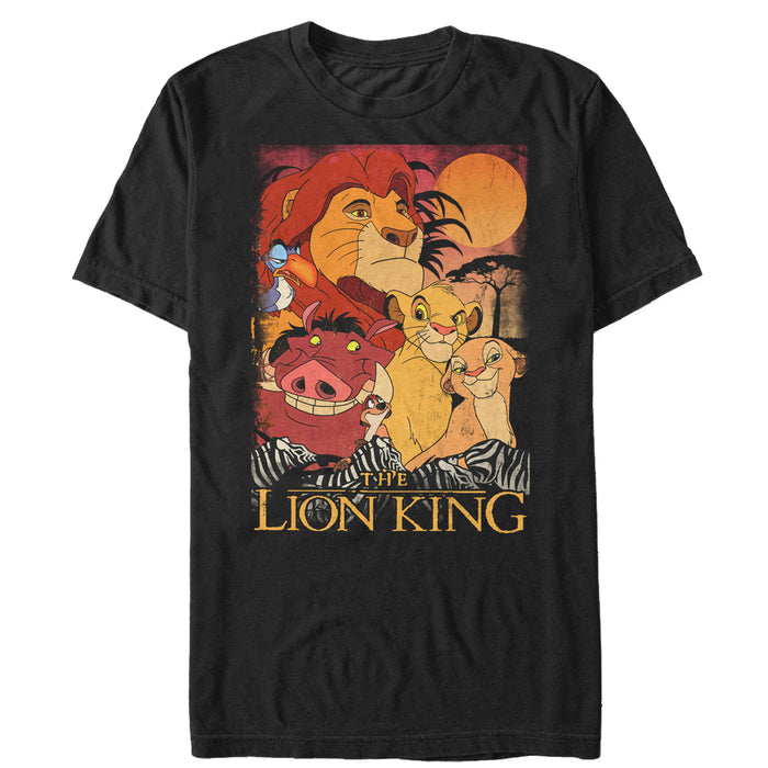 fifth sun Men's Lion King Retro Distressed Friends T-Shirt
