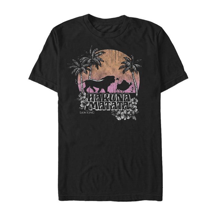 fifth sun Men's Lion King Retro Sunset Trio T-Shirt