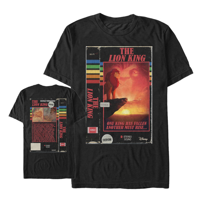 fifth sun Men's Lion King Retro VHS Tape Cover T-Shirt