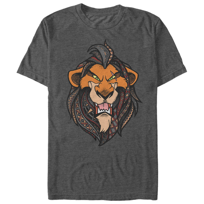 fifth sun Men's Lion King Scar Decorative Mane T-Shirt