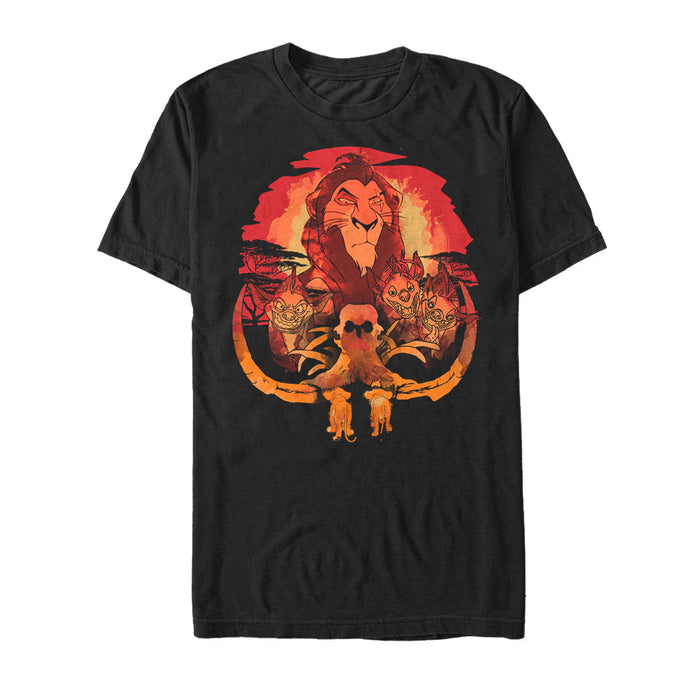 fifth sun Men's Lion King Scar Elephant Graveyard T-Shirt
