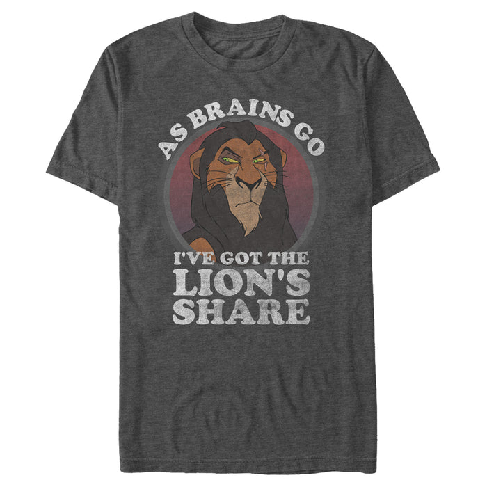 fifth sun Men's Lion King Scar Lion's Share Brains T-Shirt