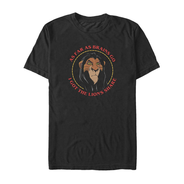 fifth sun Men's Lion King Scar Lion's Share T-Shirt