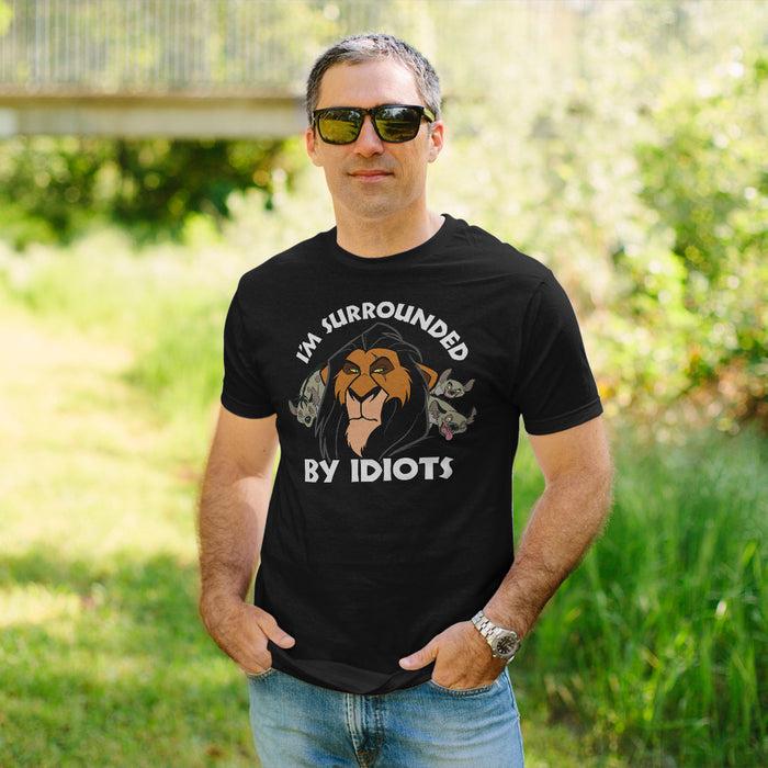 Fifth Sun Men's Lion King Scar Surrounded By Idiots T-Shirt
