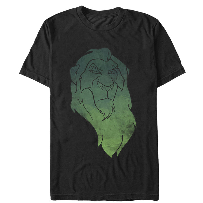 fifth sun Men's Lion King Scar Watercolor Portrait T-Shirt