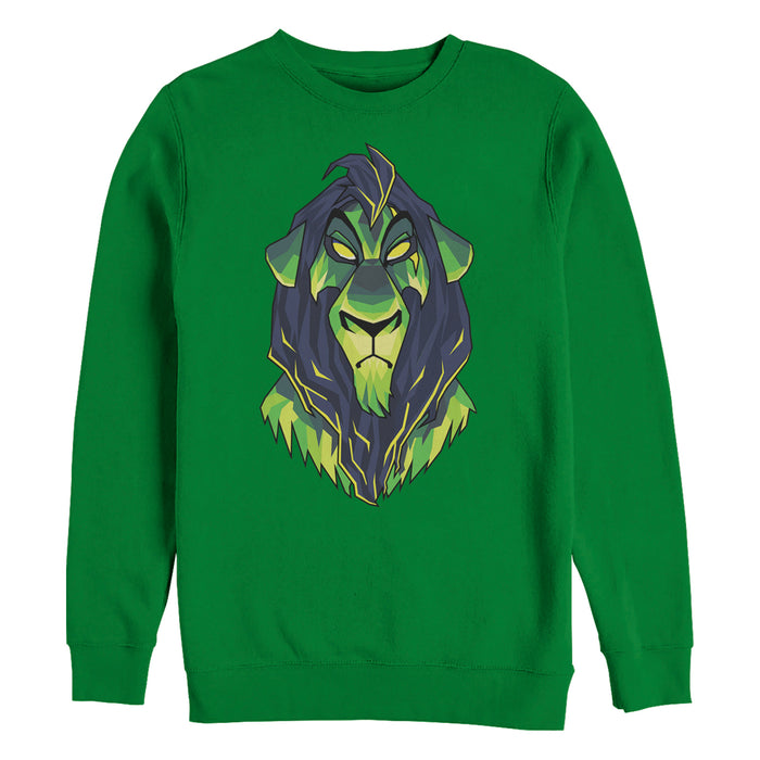 fifth sun Men's Lion King Scary Geometric Scar Sweatshirt