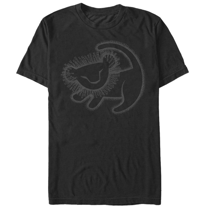 fifth sun Men's Lion King Simba Cave Painting T-Shirt