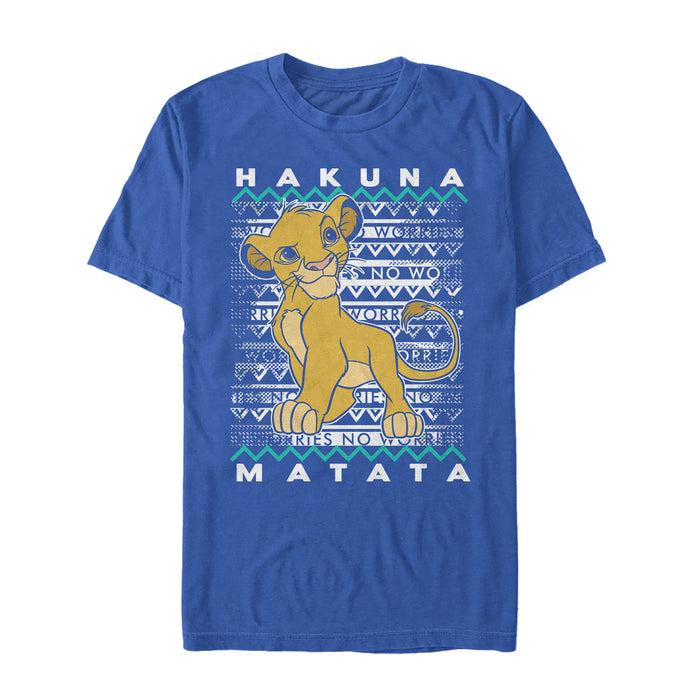 fifth sun Men's Lion King Simba Diagonal Stripe T-Shirt