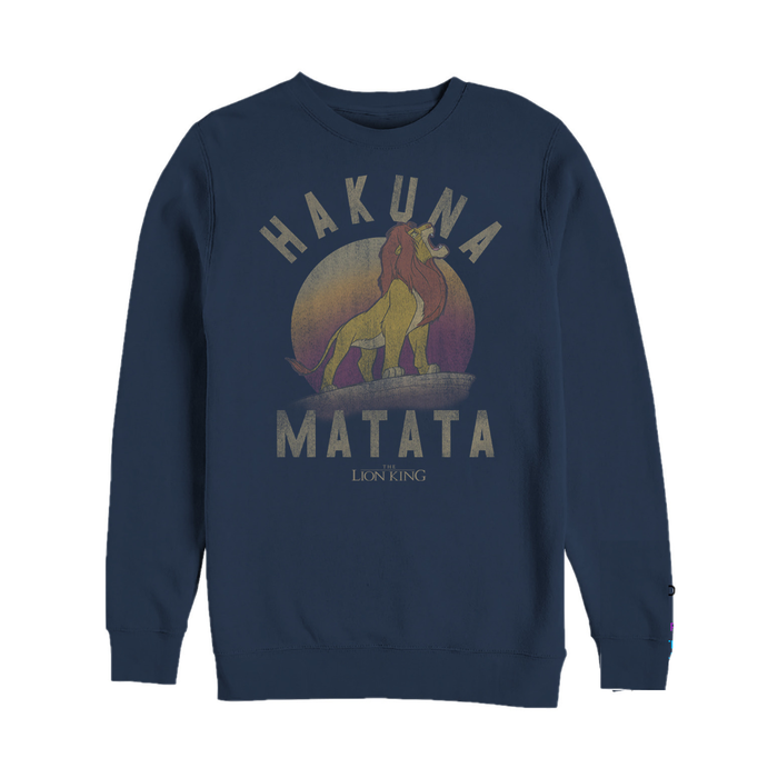 fifth sun Men's Lion King Simba Hakuna Matata Sweatshirt