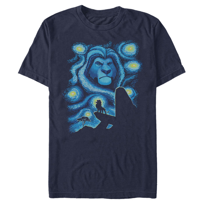 fifth sun Men's Lion King Starry Night Pride Rock T-Shirt