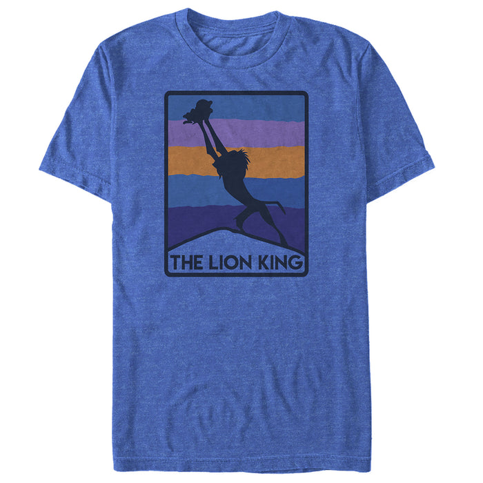 fifth sun Men's Lion King Striped Rafiki Welcomes King T-Shirt