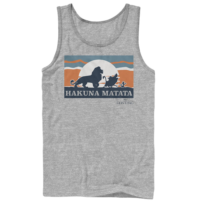 fifth sun Men's Lion King Tropical BFF Silhouettes Tank Top