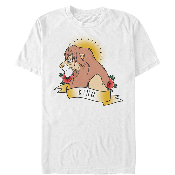 fifth sun Men's Lion King Valentine Simba King T-Shirt