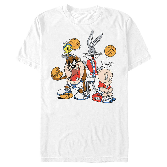fifth sun Men's Looney Tunes Basketball Team T-Shirt