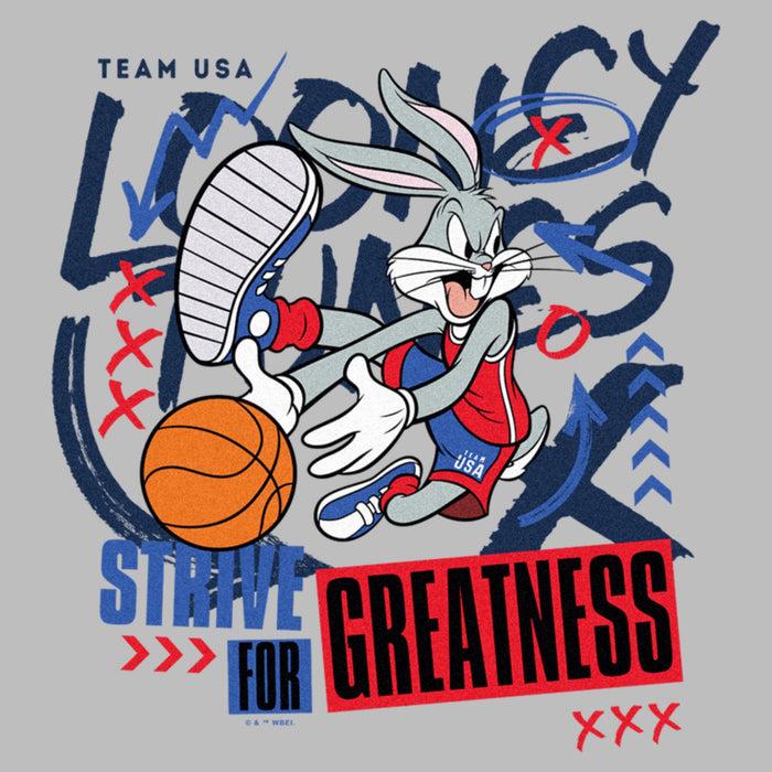 Fifth Sun Men's Looney Tunes Bugs Bunny Strive For Greatness T-Shirt