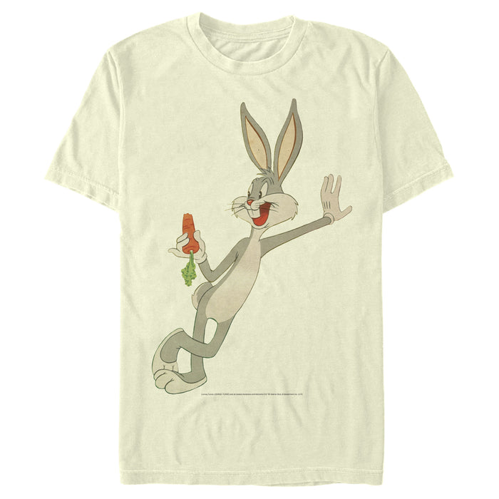 fifth sun Men's Looney Tunes Bugs Kickin' Back with a Carrot T-Shirt