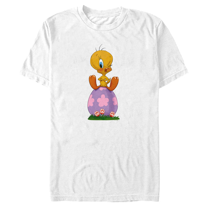 fifth sun Men's Looney Tunes Easter Egg Tweety T-Shirt