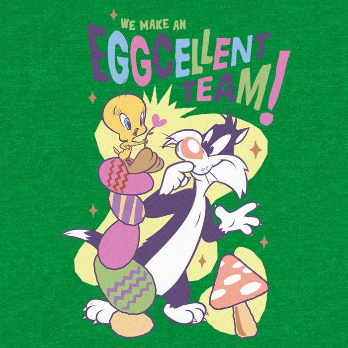 Fifth Sun Men's Looney Tunes Easter Tweety And Sylvester We Make An Eggcellent Team T-Shirt