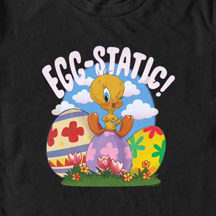 Fifth Sun Men's Looney Tunes Egg-Static Tweety T-Shirt
