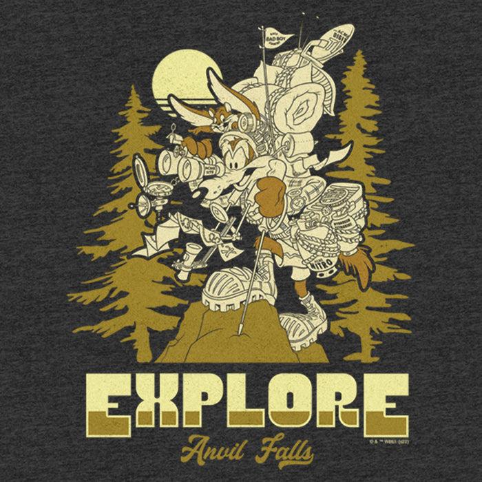 Fifth Sun Men's Looney Tunes Explore Anvil Falls T-Shirt