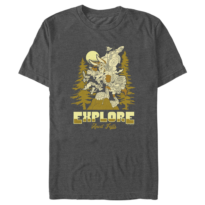 fifth sun Men's Looney Tunes Explore Anvil Falls T-Shirt