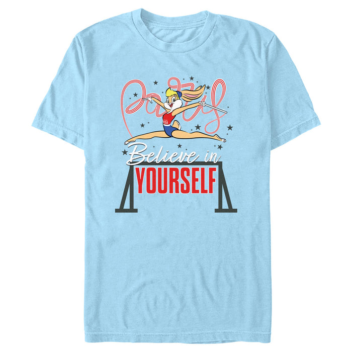 fifth sun Men's Looney Tunes Lola Bunny Believe in Yourself T-Shirt