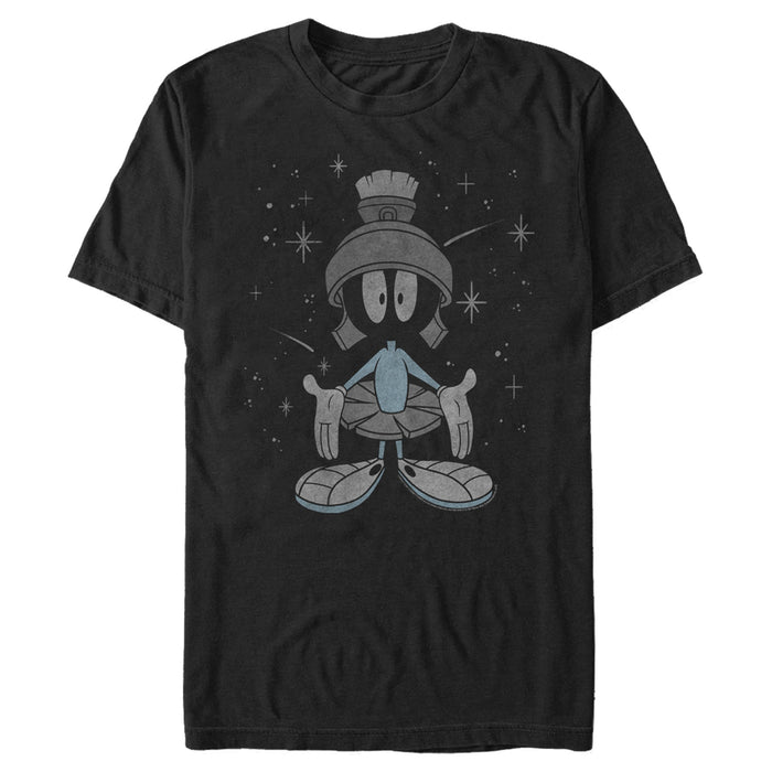 fifth sun Men's Looney Tunes Marvin the Martian Night Sky T-Shirt