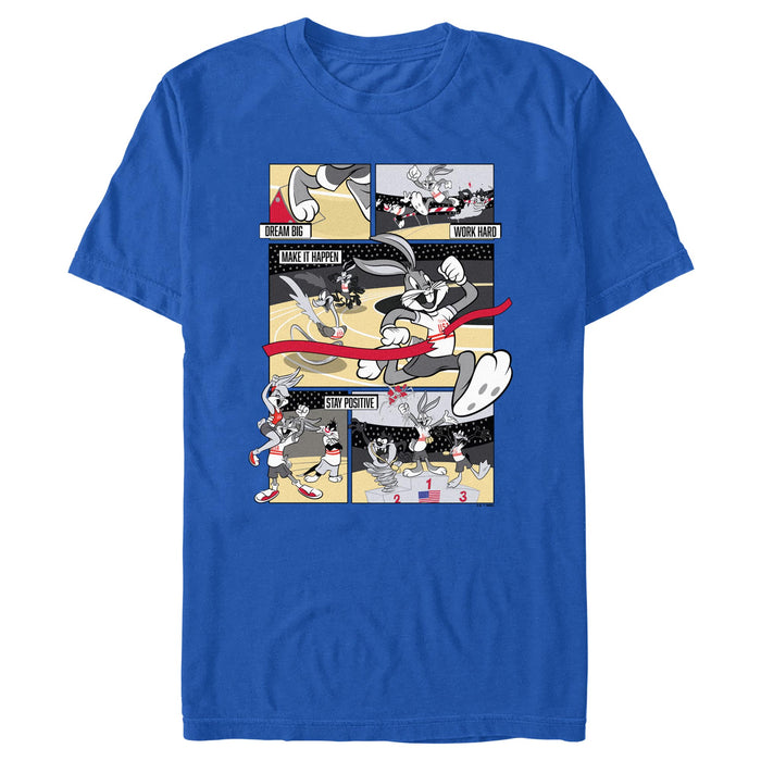 fifth sun Men's Looney Tunes Number One Winner Comic Panels T-Shirt