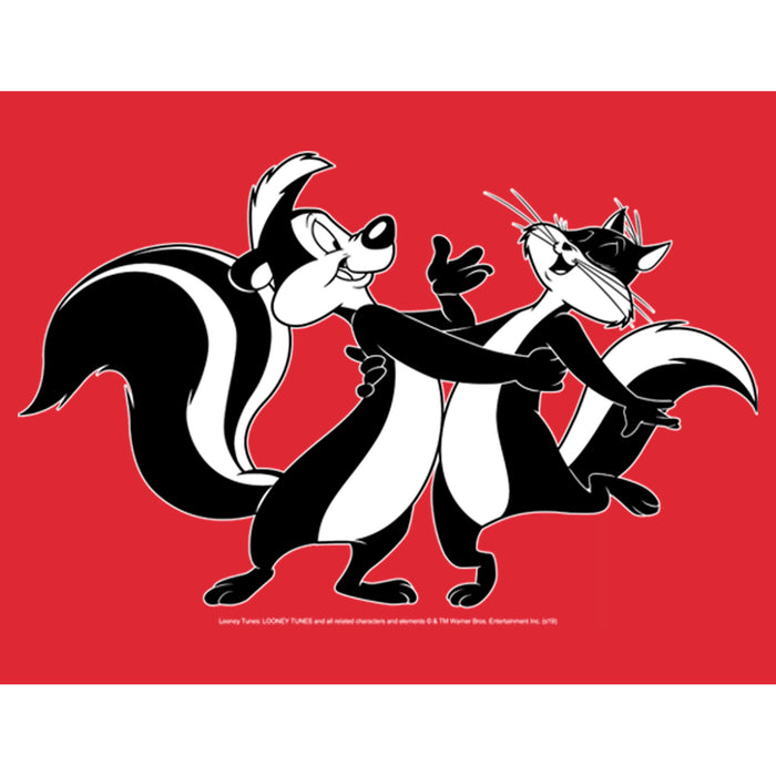 Fifth Sun Men's Looney Tunes Pepé Le Pew And Penelope Dancing T-Shirt