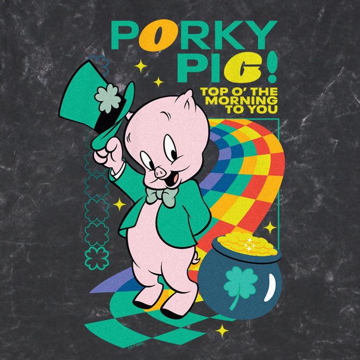 Fifth Sun Men's Looney Tunes Porky Top O’ The Morning To You T-Shirt