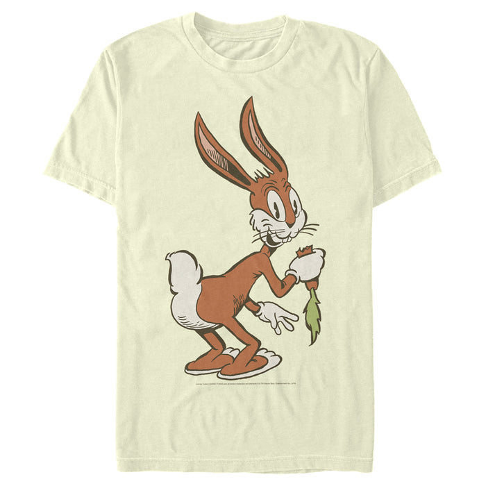 fifth sun Men's Looney Tunes Retro Bugs Eating a Carrot T-Shirt