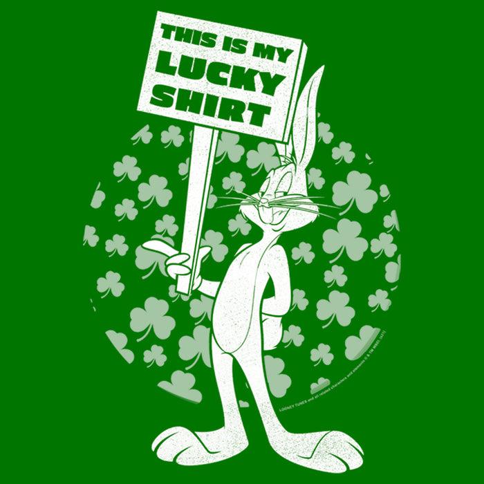 Fifth Sun Men's Looney Tunes St. Patrick's Day Bugs Bunny This Is My Lucky Shirt T-Shirt
