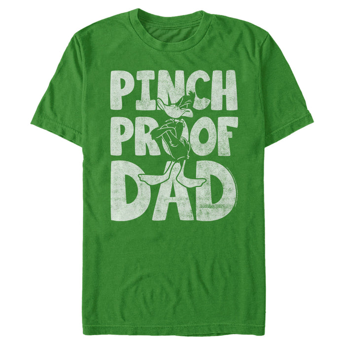 fifth sun Men's Looney Tunes St. Patrick's Day Daffy Duck Pinch Proof Dad T-Shirt