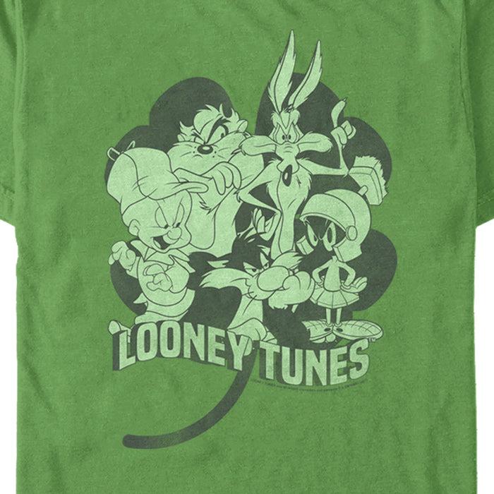 Fifth Sun Men's Looney Tunes St. Patrick's Day Four-Leaf Clover Group T-Shirt