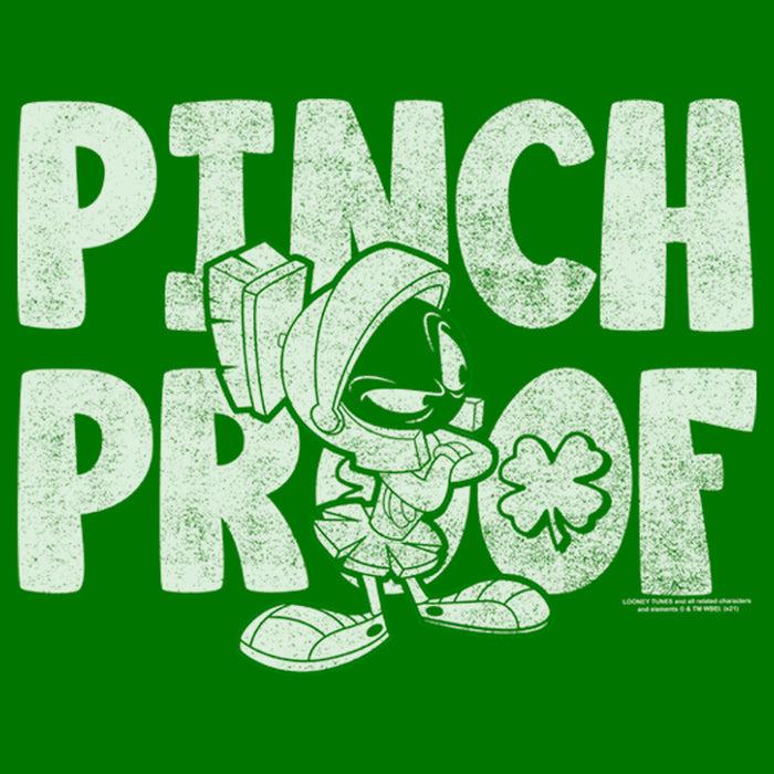 Fifth Sun Men's Looney Tunes St. Patrick's Day Marvin The Martian Pinch Proof T-Shirt
