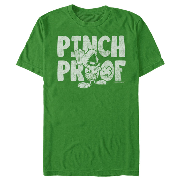 fifth sun Men's Looney Tunes St. Patrick's Day Marvin the Martian Pinch Proof T-Shirt