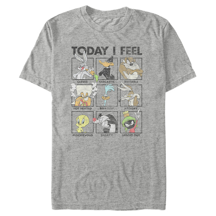 fifth sun Men's Looney Tunes Today I Feel… Character Moods T-Shirt