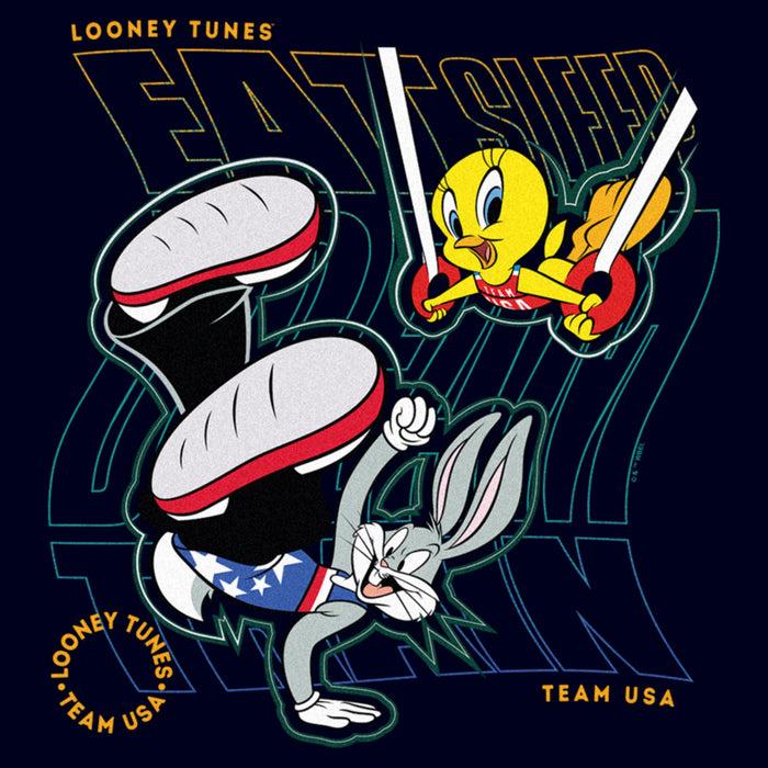 Fifth Sun Men's Looney Tunes Tweety And Bugs Bunny Training T-Shirt
