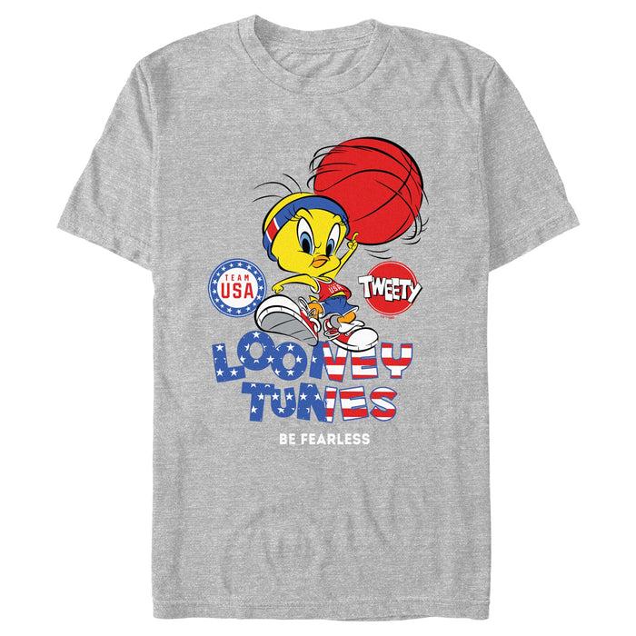 fifth sun Men's Looney Tunes Tweety Be Fearless T-Shirt