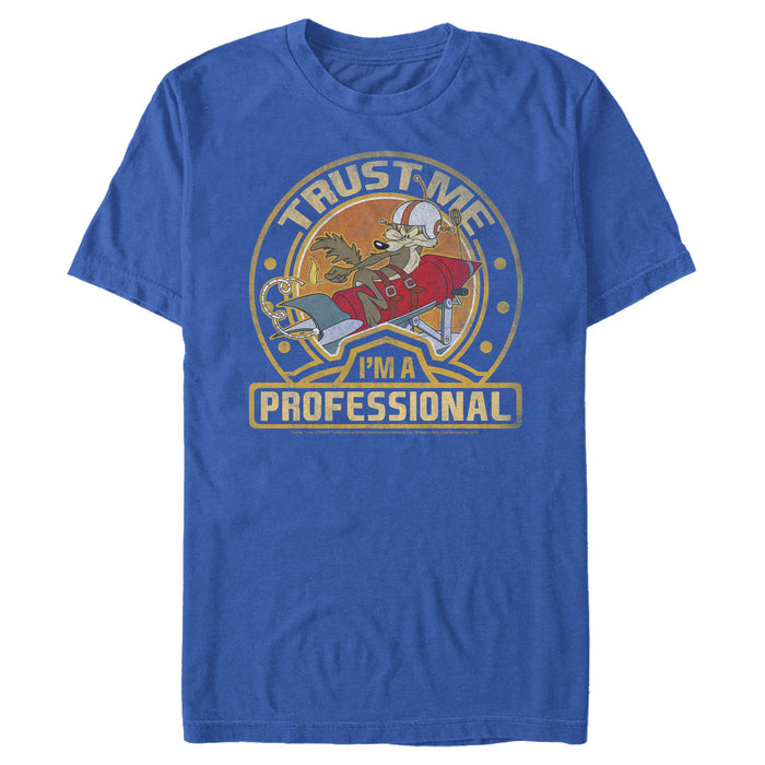 fifth sun Men's Looney Tunes Wile E. Coyote Professional T-Shirt