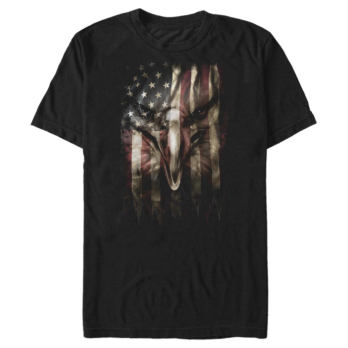 fifth sun Men's Lost Gods American Flag Eagle T-Shirt